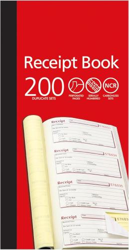 Pukka Pad, NCR Duplicate Receipt Book - (Pack 5 x 200)