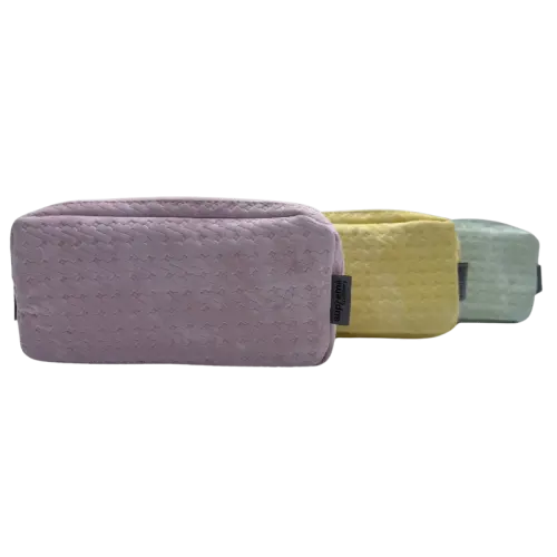 TRIPLE PENCIL CASE PASTEL MIX