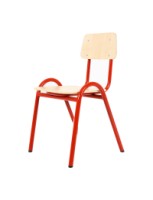 TRADITIONAL PLYWOOD SEAT AND BACK CHAIR SIZE C