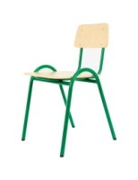 TRADITIONAL PLYWOOD SEAT AND BACK CHAIR SIZE E