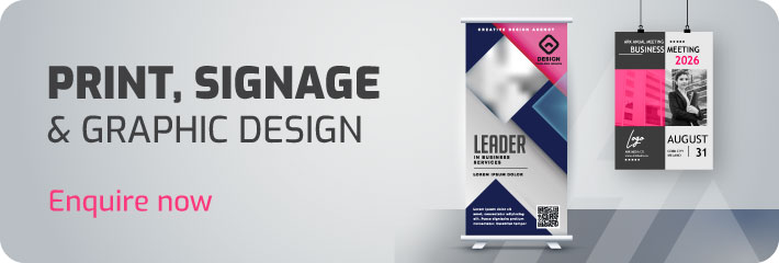 Custom printing, signs, graphic design