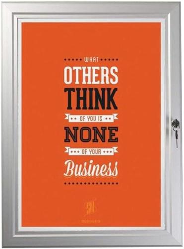 A2 (4xA4) External Lockable Pinnable Notice Board with Waterproof Seal for Outdoor or Indoor Use