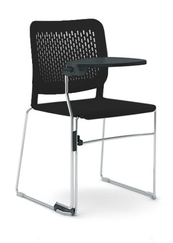 Malika Chair Black with writing table
