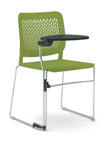 Malika Chair Green with writing table