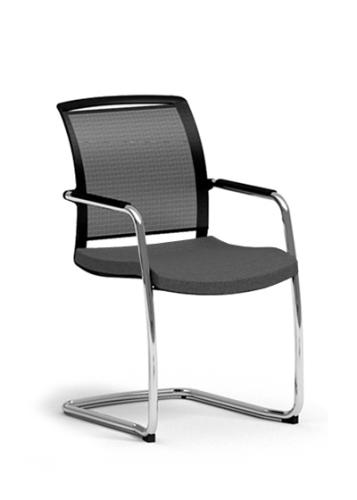 Passport Cantilever Chair Dark Grey