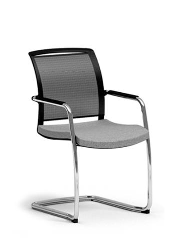 Passport Cantilever Chair Light Grey