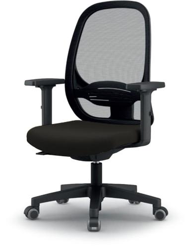 Sammy Operators Chair Black Seat Black Frame