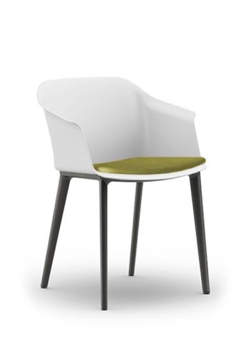 Aran Visitor Chair Snowball Green Seat