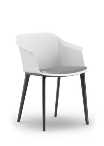 Aran Visitor Chair Snowball Light Grey Seat