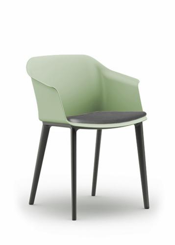 Aran Visitor Chair Moss, Dark Grey Seat