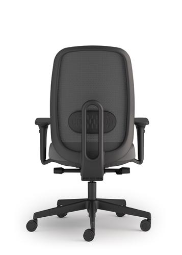 Maeve Operators Chair Black. Black Fabric Seat