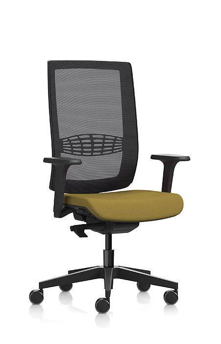 Kind Operators Chair Black Green Fabric
