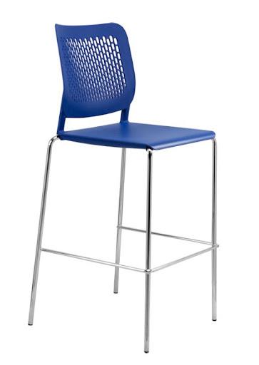 Malika  High Stool Blue