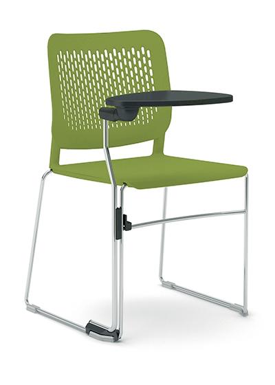 Malika Chair Green with writing table