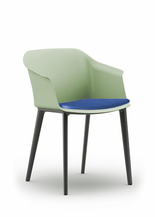 Aran Visitor Chair Swamp, Blue Seat