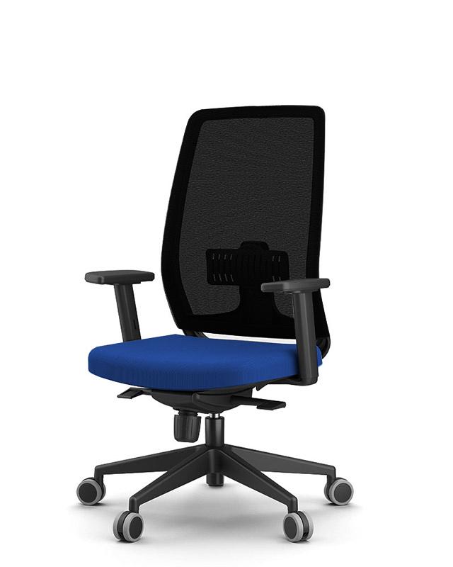 Jen Mesh Operators Chair Blue
