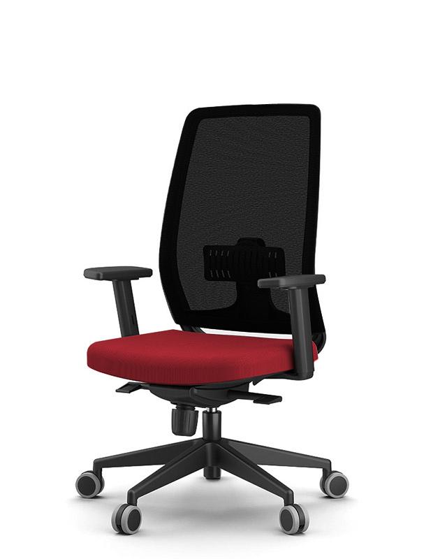 Jen Mesh  Operators Chair Red