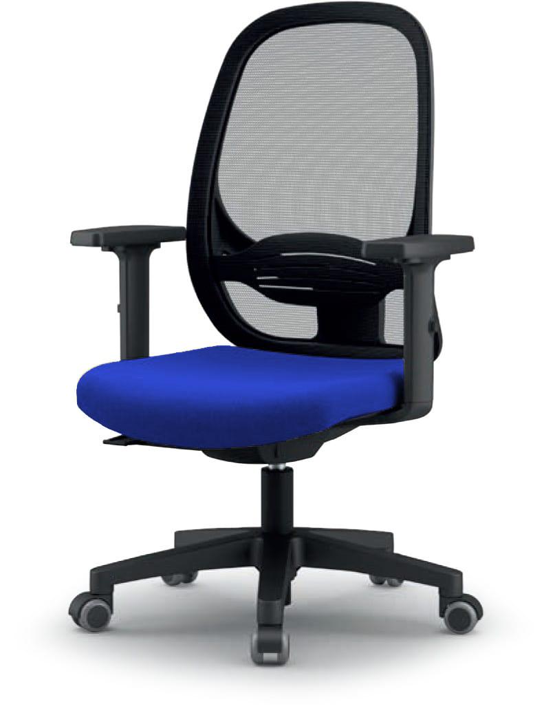 Sammy Operators Chair Dark Blue Seat Black Frame