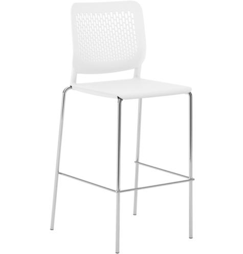 Malika High Stool White