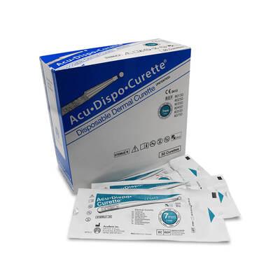 Acuderm Sterile Disposable Dermal Curettes 7mm x10