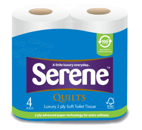 Serene 2ply Quilted Toilet Roll Packed 10 x 4 Pack