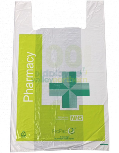 ProPac™ NHS Lightweight Plastic Pharmacy Carriers Extra Large - (h)735 x (w)457 x (g)180mm
