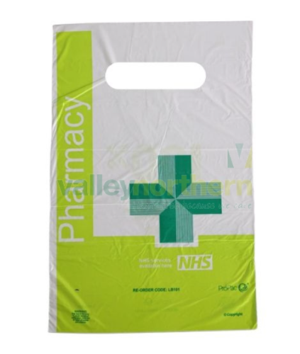 ProPac™ NHS Lightweight Plastic Pharmacy Carriers - (h)300 x (w)200mm
