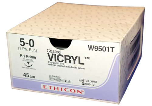 Ethicon Sutures Vicryl 4/0 Compound Curve Reverse Cutting 16mm x12