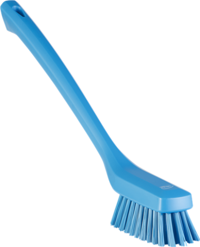 VIKAN NARROW CLEANING BRUSH WITH LONG HANDLE, 420 mm, HARD, BLUE (1)
