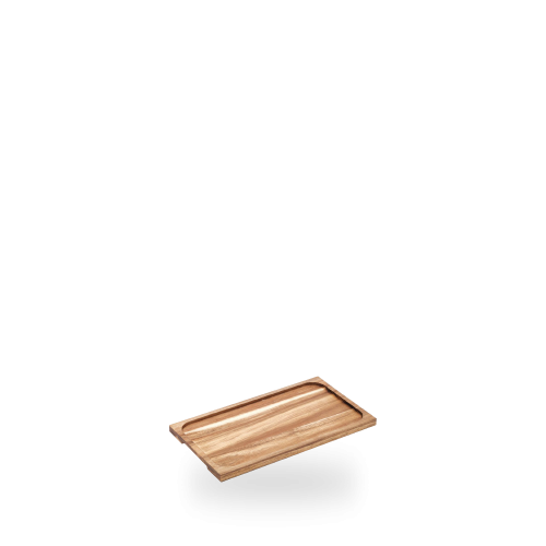 Churchill Slate Trays And Wood Boards Acacia Base 1/2 34.5x19.5cm (Pack of 5)