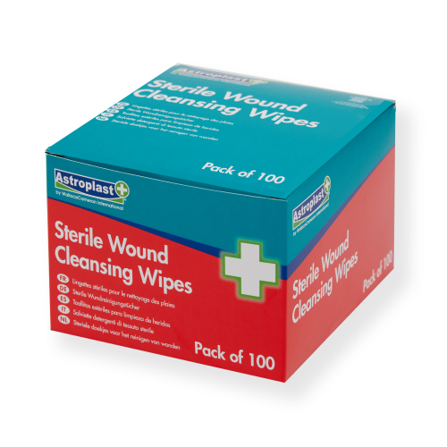 STERILE SALINE MEDICAL FIRST AID WIPES (100)