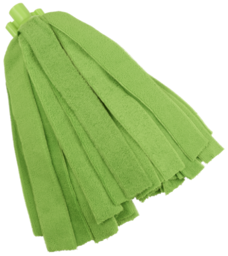 VIKAN MICROFIBRE MOP GREEN BUNDLE (3 MOPS + 1 HANDLE)