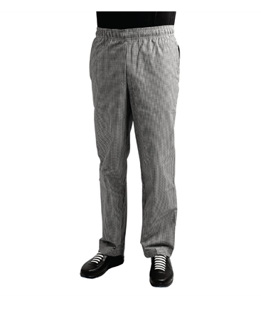 EASYFIT PANTS BLACK/WHITE CHECK XL [A026] (1)