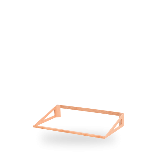 Churchill Beech Wood Crates Low Slanted Riser 10cm (Pack of 4)