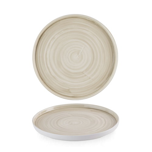 Churchill Stonecast Canvas Natural Walled Plate 8.25" (Pack of 6)