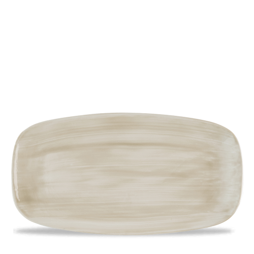 Churchill Stonecast Canvas Natural  Chefs Oblong Plate 11 3/4x6" (Pack of 12)