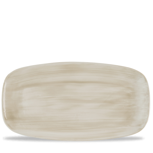 Churchill Stonecast Canvas Natural  Chefs Oblong Plate 13 7/8x7 3/8" (Pack of 6)