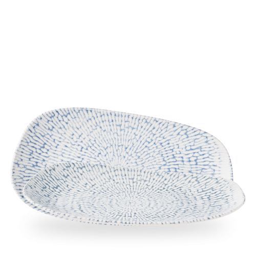 Churchill Cascade Indigo Opal Organic Oblong Plate 35 X 18.5cm (Pack of 6)