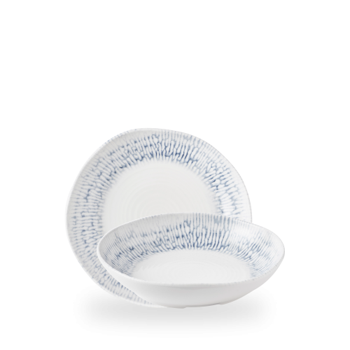 Churchill Cascade Indigo Natural Deep Bowl 8 1/2" (Pack of 6)