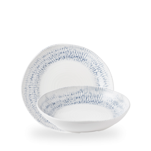 Churchill Cascade Indigo Natural Deep Bowl 10" (Pack of 6)