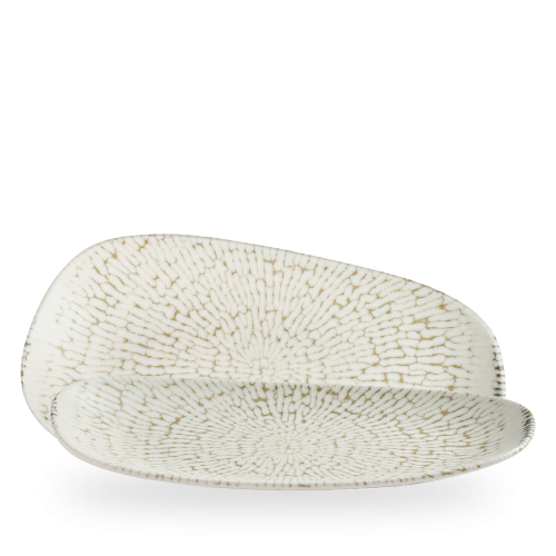 Churchill Cascade Taupe Opal Organic Oblong Plate 35 X 18.5cm (Pack of 6)