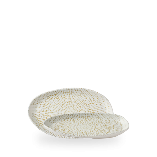 Churchill Cascade Taupe Natural Oblong 8 5/8 X 5 1/8 (Pack of 6)