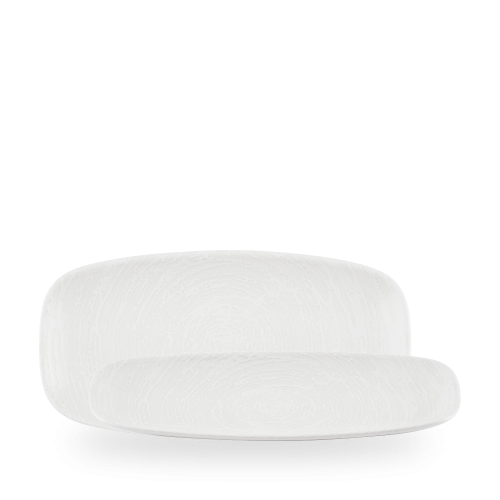 Churchill Inked Elements Ice Oblong Chefs Oblong Plate 11 3/4x6" (Pack of 12)