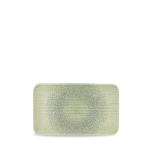Dudson Harvest Grain Speckle Green  Organic Rectangular Plate 10.6X6.3" (Pack of 12)