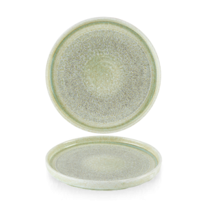 Dudson Harvest Grain Speckle Green  Walled Plate 8.25" (Pack of 6)