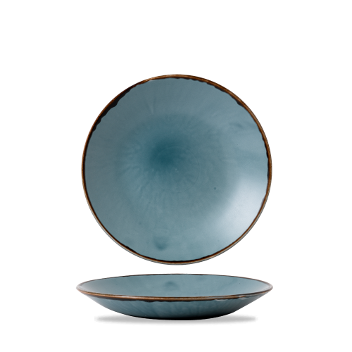 Dudson Harvest Blue Deep Coupe Plate 10" (Pack of 12)