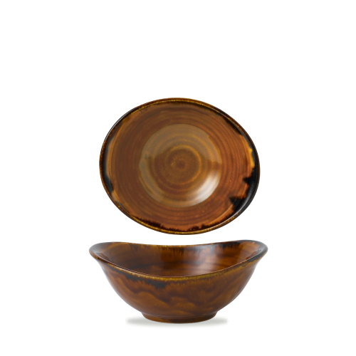 Dudson Harvest Brown Deep Bowl 6 3/4x5 3/4" (Pack of 6)