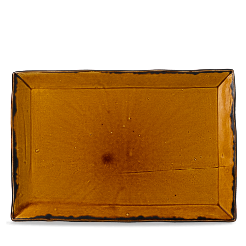 Dudson Harvest Brown Rectangle Tray 13 1/2 X 9 1/8" (Pack of 6)