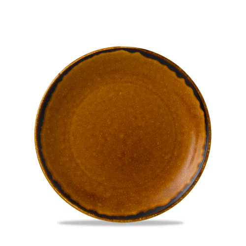 Dudson Harvest Brown Coupe Plate 6.5" (Pack of 12)