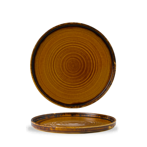 Dudson Harvest Brown Walled Plate 10 2/8" (Pack of 6)